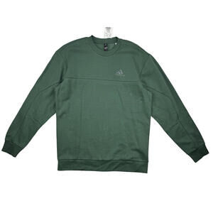Adidas Men's Stadium Fleece Badge of Sport Sweatshirt Green Size S